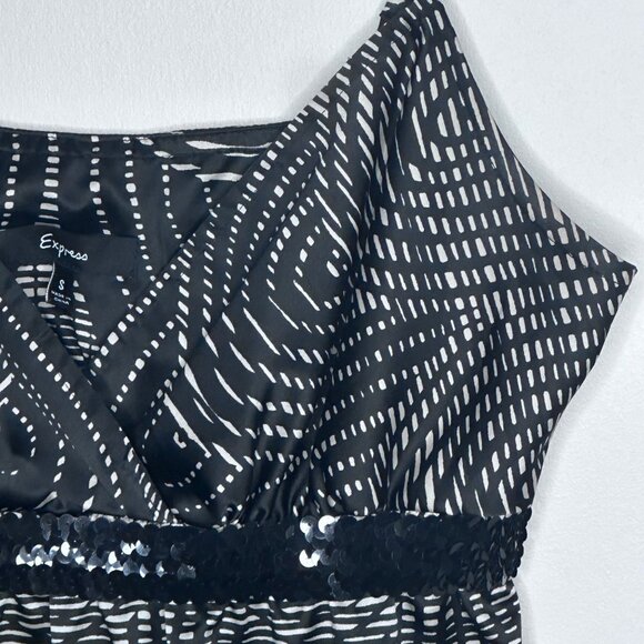 Vintage Y2K Express beaded babydoll sequin tank top Womens S Rare Fairy - Picture 2 of 12